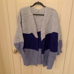 Blue ombré cardigan